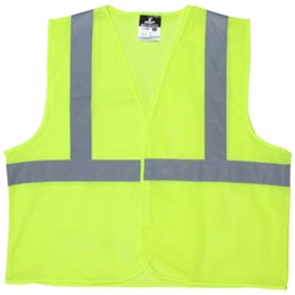 Class 2 Mesh Lime Safety Vest - MCR-V2CL2MLXL