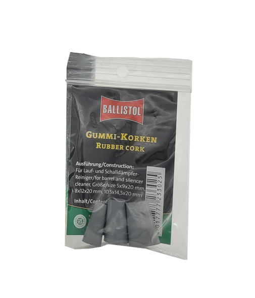 Ballistol Usa , Ballistol 233025 Rubber Cork 3 Size Set Supp Clean