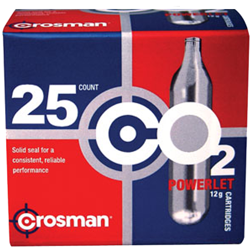 Crosman Powerlet, Cros 2311       Powerlet 12g Co2 Cylinders    25pk