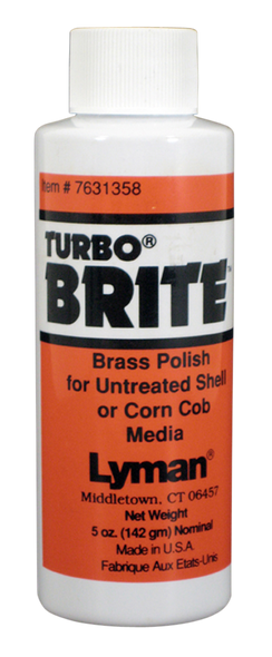 Lyman Turbo, Lym 7631358 Turbo Brite Brass Pol 4 Oz