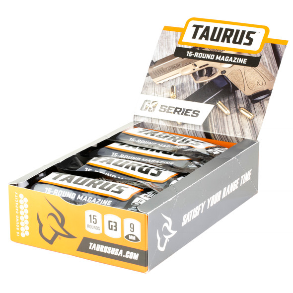 Mag Taurus G3 9mm 15rd Blk 12pk Mag Taurus G3 9mm 15rd Blk 12pk