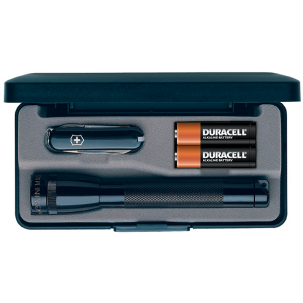 Mini Mag Aa W/ Swiss Knife, Black Mini Mag Aa W/ Swiss Knife, Black