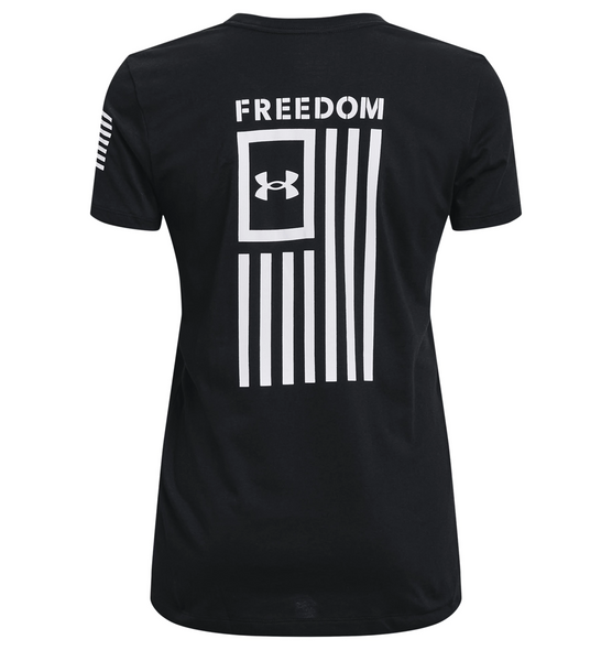 Women's Ua Freedom Flag T-shirt - 1370814001LG