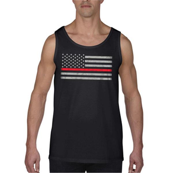 Men's - Tank Classic Thin Red Line - TBL-RFLG-TANK-BIG-LOGO-BLACK-2XL