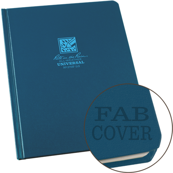 Hard-cover Notebook (6.75'' X 8.75'') - RIR-270F-LG