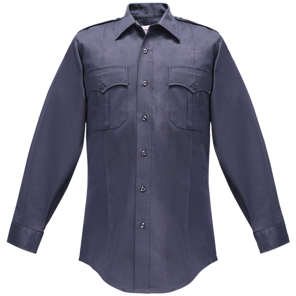 Duro Poplin Long Sleeve Shirt W/ Sewn-in Creases - FLC-35W547618.035