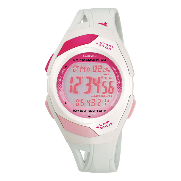 Women's Mid-size Running Watch W/ 60-lap Memory