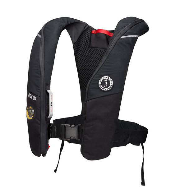 Mustang Elite 190 Offshore Inflatable PFD - Black