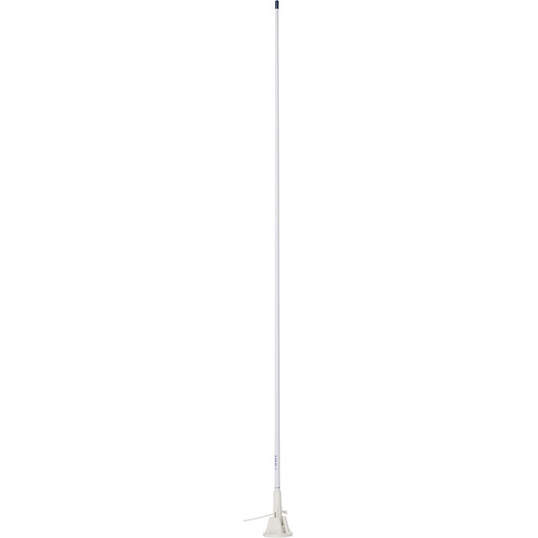 Scout 5' White VHF Antenna 3dB Lift & Lay Mount w/5M RG-58