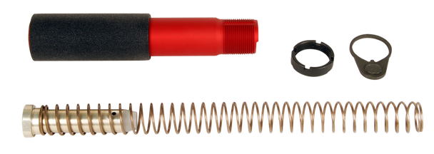 Lbe Unlimited Pistol Buffer Tube Kit, Lbe Pbufkt-red   Ar15 Pistol  Tube Kit Red  Buffer
