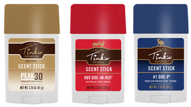 Dead Down Wind (arcus) , Tinks W6233    Scent Sticks 3pc Pk