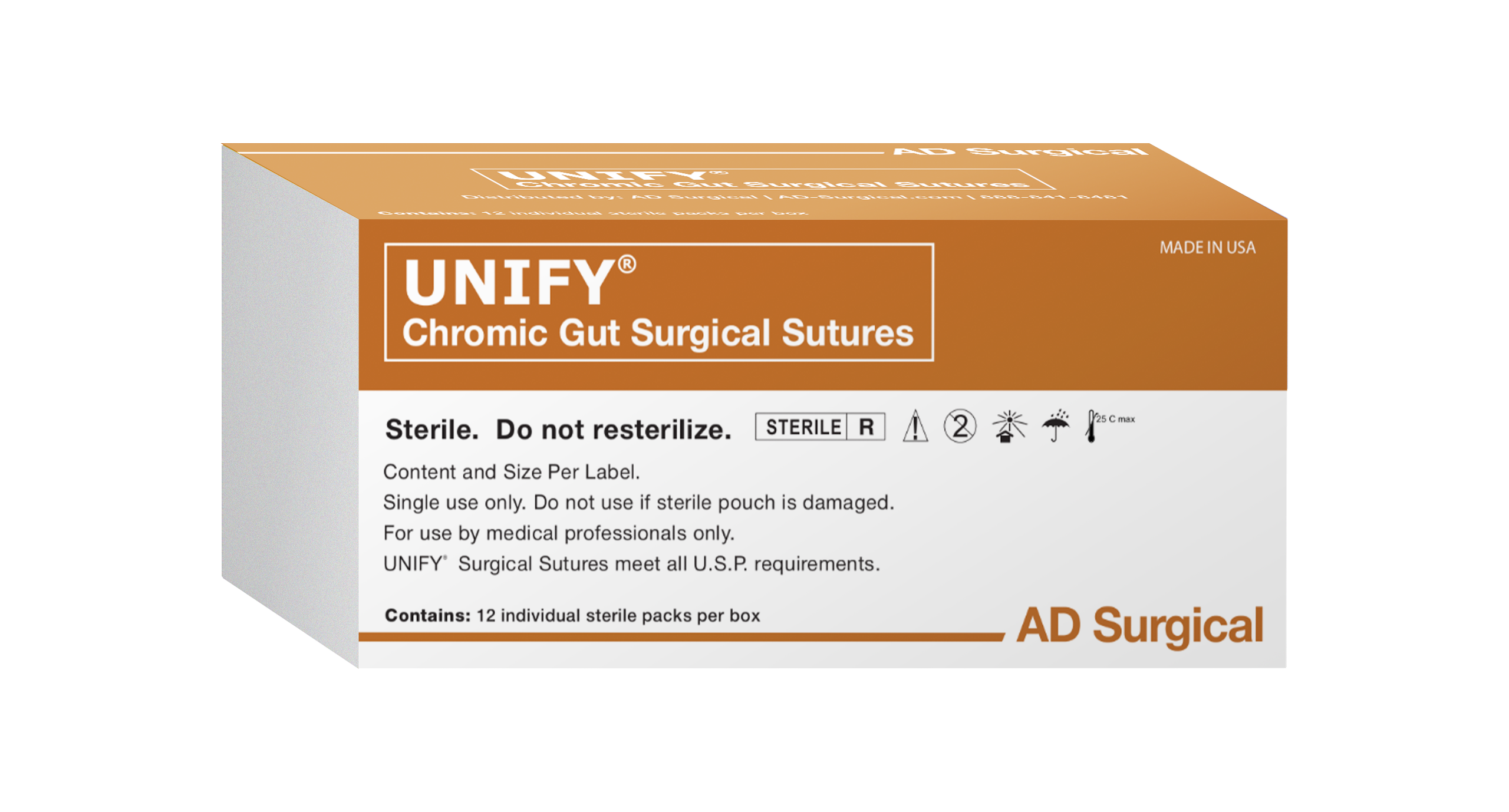 UNIFY Chromic Gut Surgical Sutures | AD Surgical