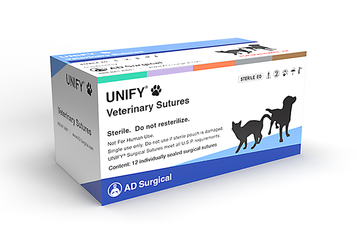 VET Nylon Surgical Sutures, Size 4/0, 30" Thread with 19mm 3/8 Circle R/C Needle. Black. Box of 12. VET Nylon Surgical Sutures, Size 4/0, 30" Thread with 19mm 3/8 Circle R/C Needle. Black. Box of 12.