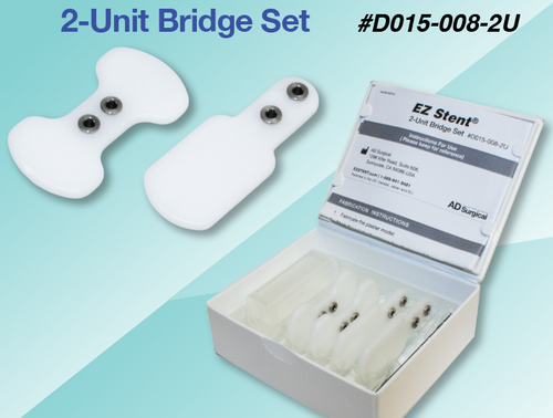 2-Unit Bridge Set Thermoplastic Surgical Guides (for Pilot-Drilling)