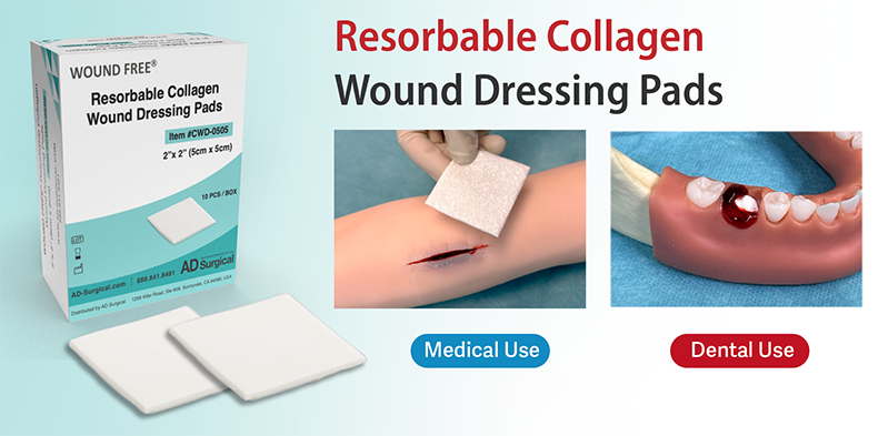 WOUND FREE Collagen Wound Dressing Pads