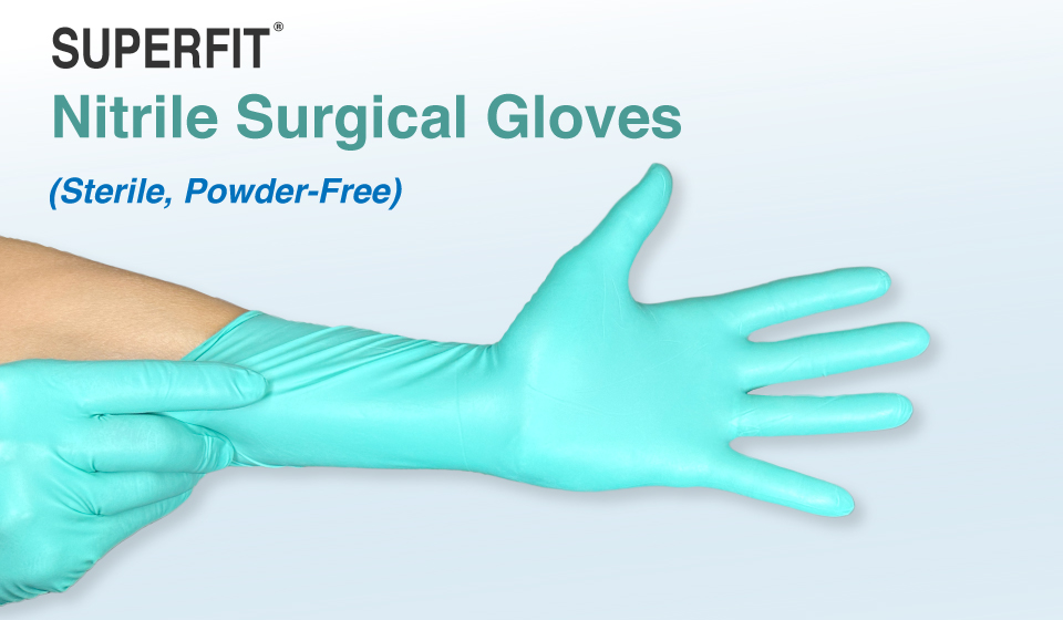 Sterile Nitrile Surgical Gloves