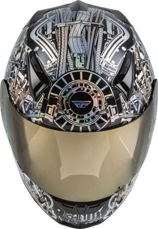 Fly Racing Revolt Matrix Iridescent Helmet - FREE Mirror Shield