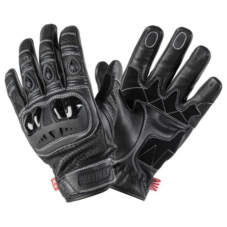 Noru Furo Perforated Leather Gloves - Motorcycle Closeouts by