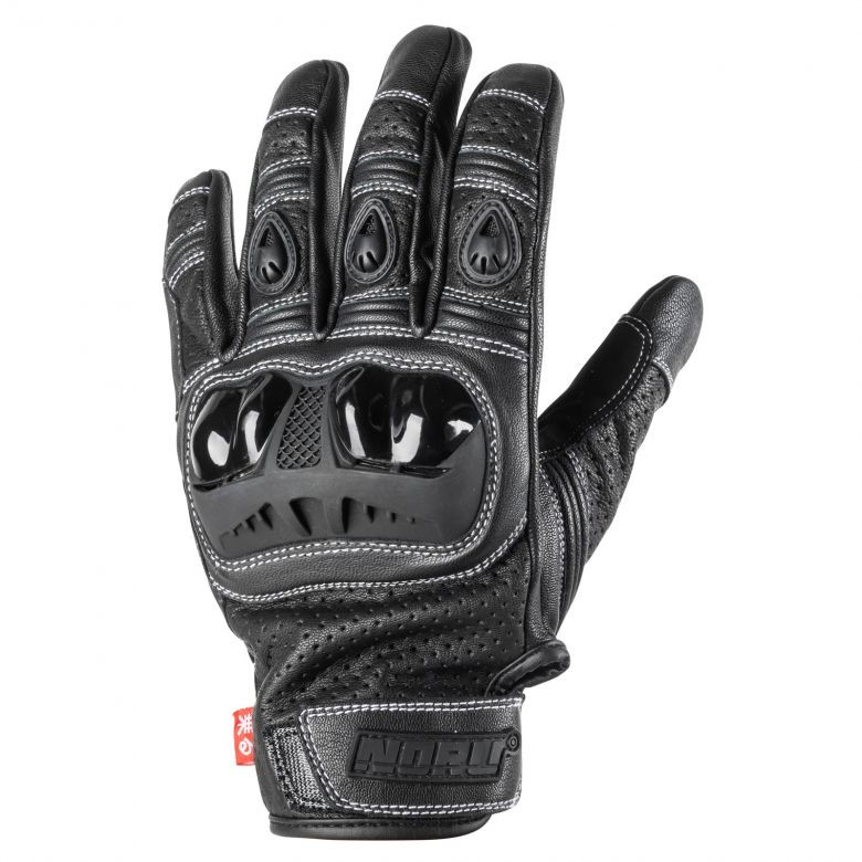 Noru Furo Perforated Leather Gloves - Motorcycle Closeouts by