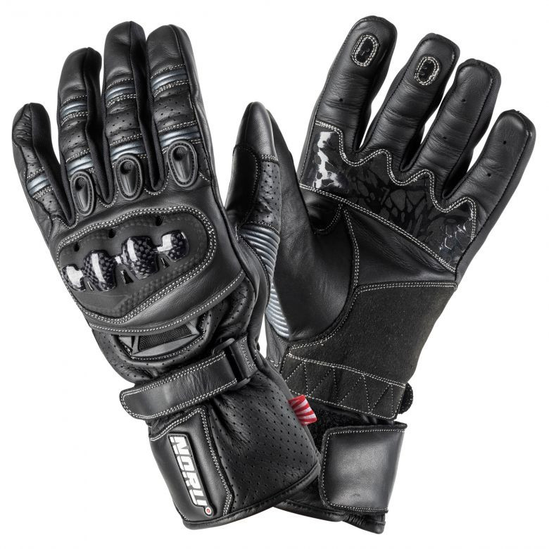 Noru Sokudo Perforated Leather Gloves - Motorcycle Closeouts by