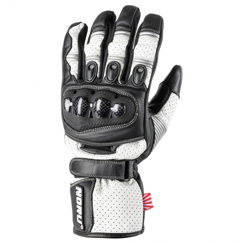 Noru Sokudo Perforated Leather Gloves - Motorcycle Closeouts by