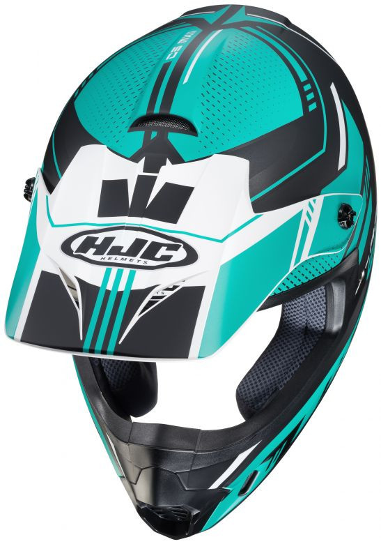 HJC Blue/Green/White Visor For CS-MX 2 Dakota MC-23 Helmet - 328-239