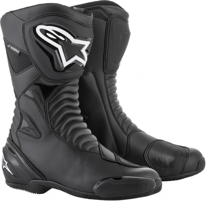 Alpinestars S-MX5 Leather Waterproof Motorbike Boots, EU 48, US 12.5 Motorcycle ALPINESTARS SMX-S Boots Black/White US 12.5 / EU 48 2223517  main image 3