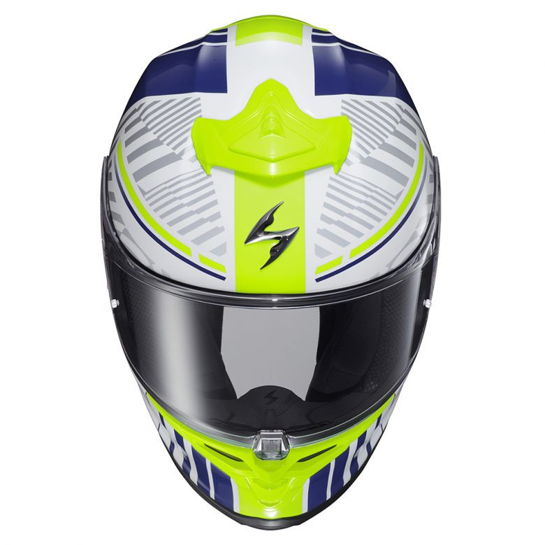 Scorpion EXO-R1 Air Full Face Helmet Juice White blue 3x