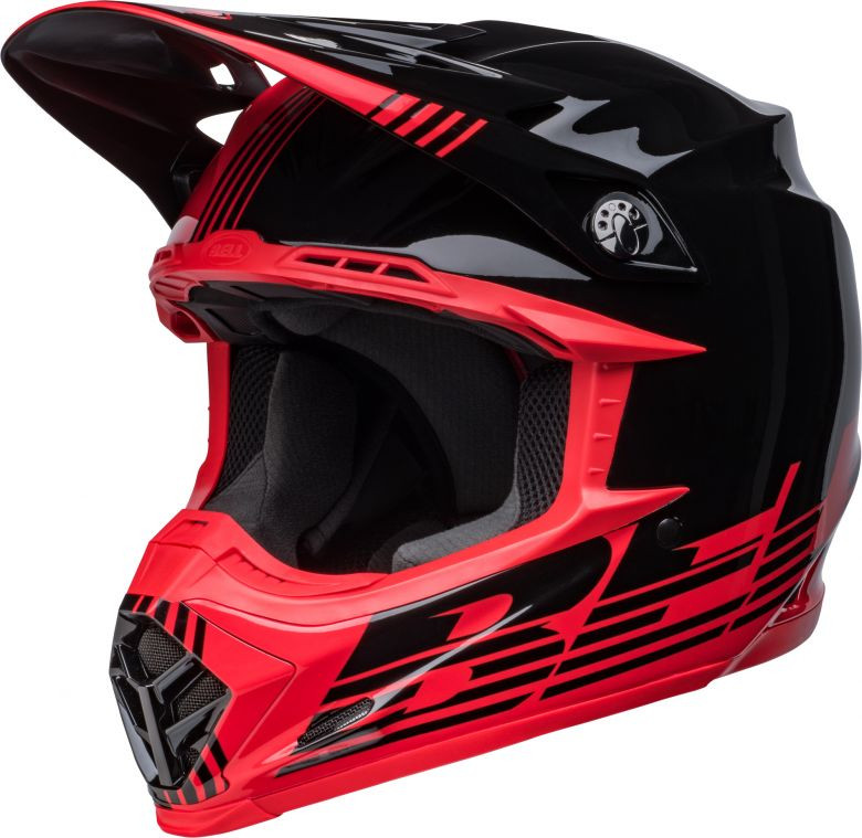 Bell Moto MIPS Louver Black Red Black Red Moto Helmet