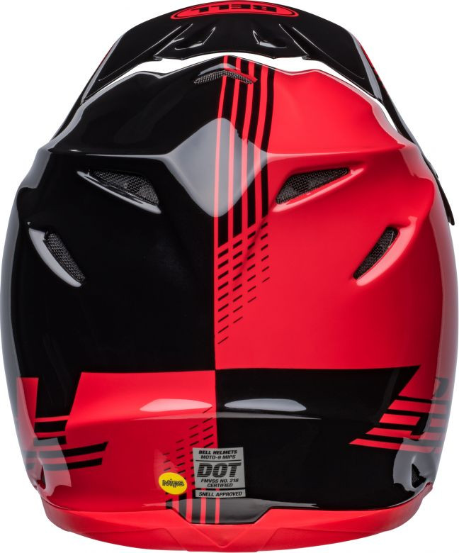 赤のストライダー&montbellヘルメット Bell Moto 9 MIPS Louver Black & Red | Black & Red Moto Helmet