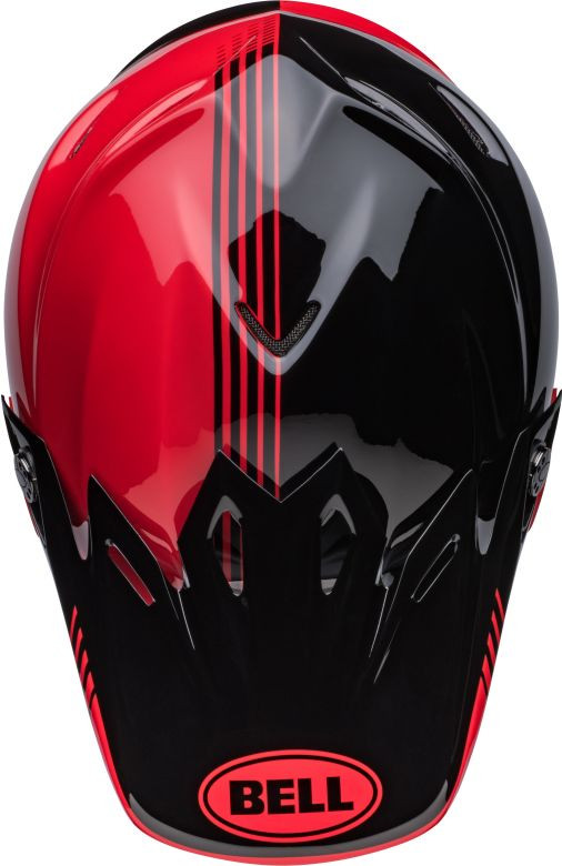 Bell Moto 9 MIPS Louver Black & Red | Black & Red Moto Helmet