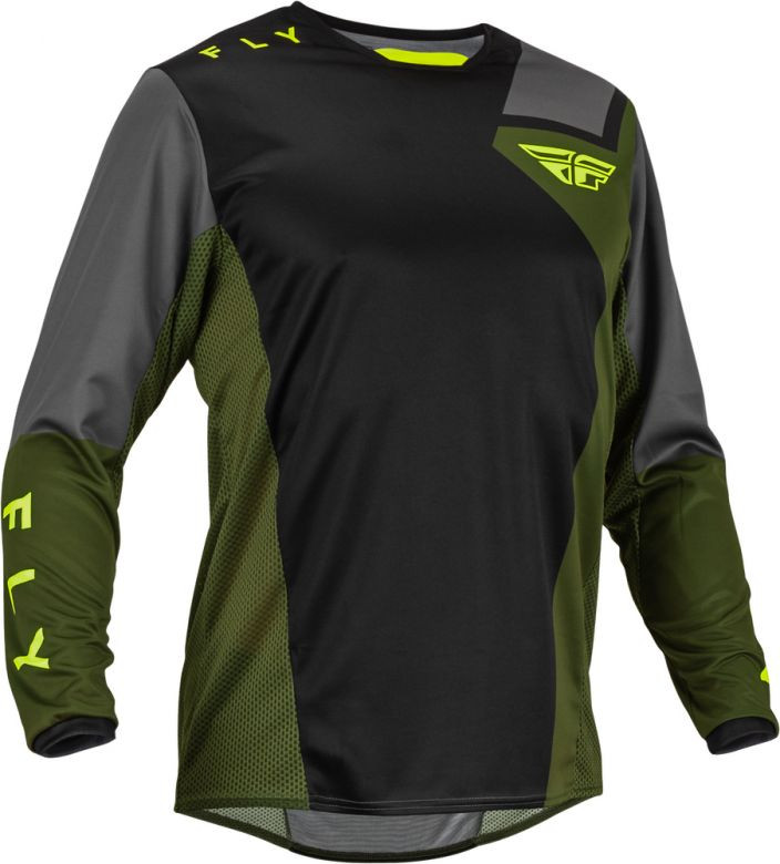 Fly Racing Kinetic Jet Olive Jersey - Motorcycle Closeouts by