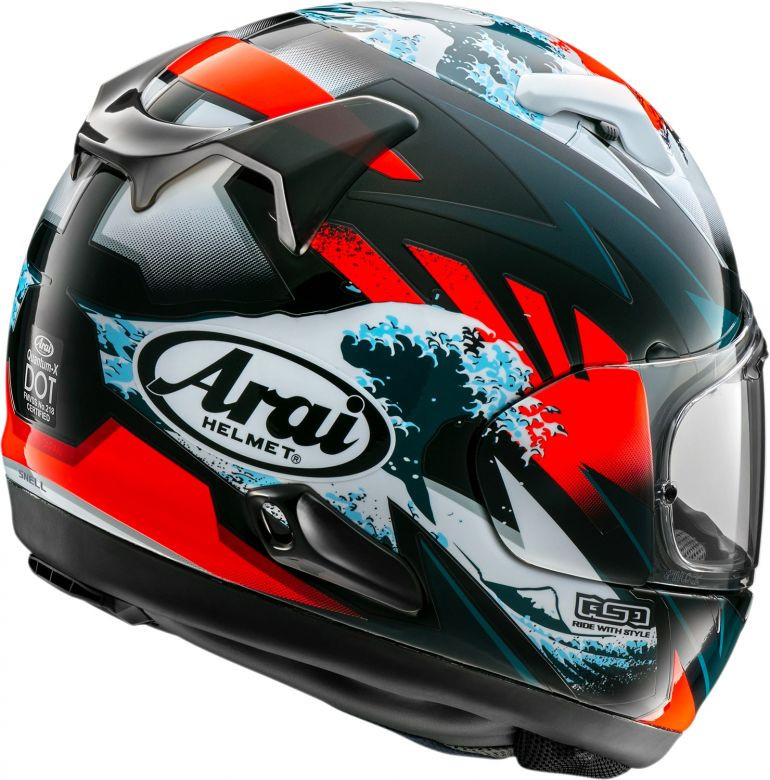 Arai Quantum-X Wave Helmet Motorcycle Closeouts by Rider