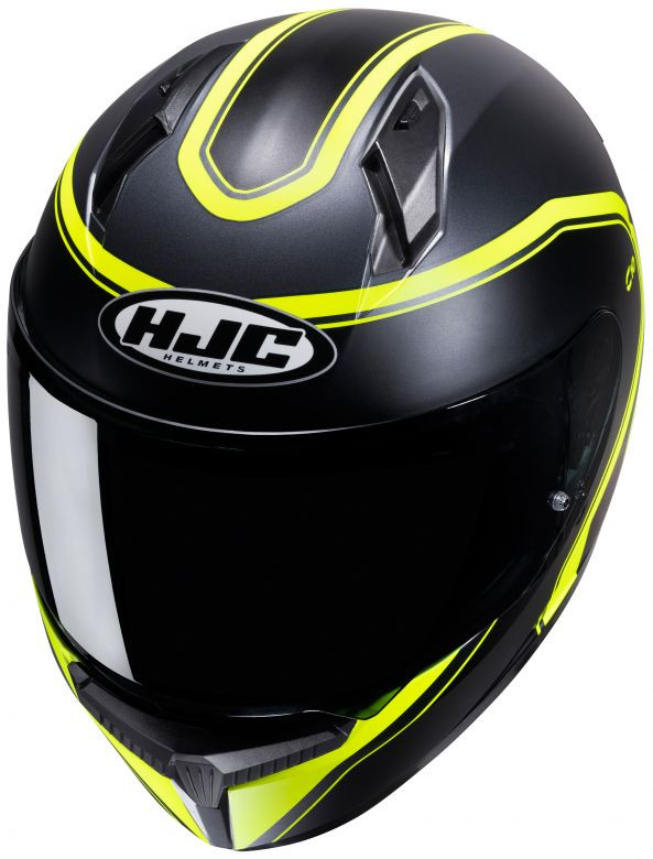 black and yellow hjc helmet C10 Elie 3XS scratch coating HJC F71 Catos Helmet 2XL