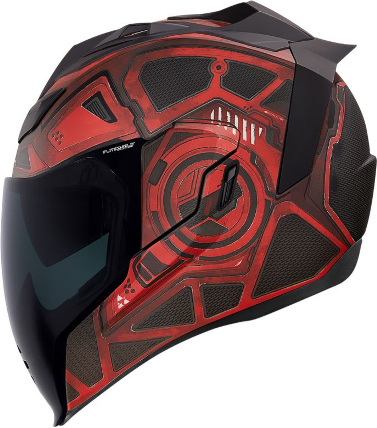 Icon Airflite Blockchain Helmet - Red - Motorcycle Closeouts by