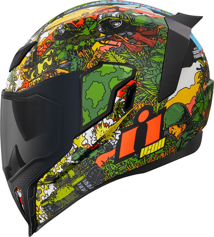icon 0101-11200 helmet aflt skull bk lg Airform Full Face Death Or Glory Black HelmetCountry.com wicking hydradry and Ax Sude for a custom fit Emergency Release cheek pads installed Multiple oversized intake and exhaust ports Quick Icon Domain Cornelius Helmet -