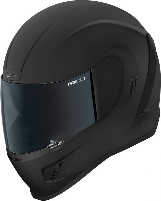 Icon Airform Dark Helmet Free Dark Shield Motorcycle Closeouts