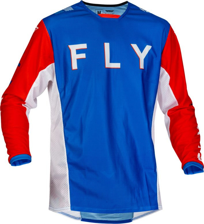 Fly Racing Kinetic Mesh Kore SE Red White Blue Jersey - No