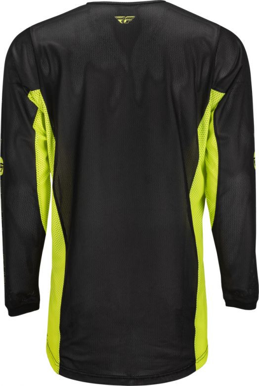 Fly Racing Kinetic Mesh Fuel Hi-Viz Black Jersey - Motorcycle