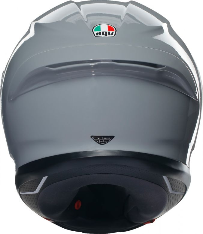 AGV Ｋ６Ｓ ナルドグレー Ｌ ミラーシールド リヤスポイラー付き agvk6_s_slashcut_helmet_black_