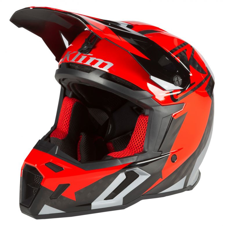Klim F5 Amp Fiery Red Helmet - Motorcycle Closeouts by Rider Klim F5 Amp Fiery Red Helmet - Motorcycle Closeouts by Rider