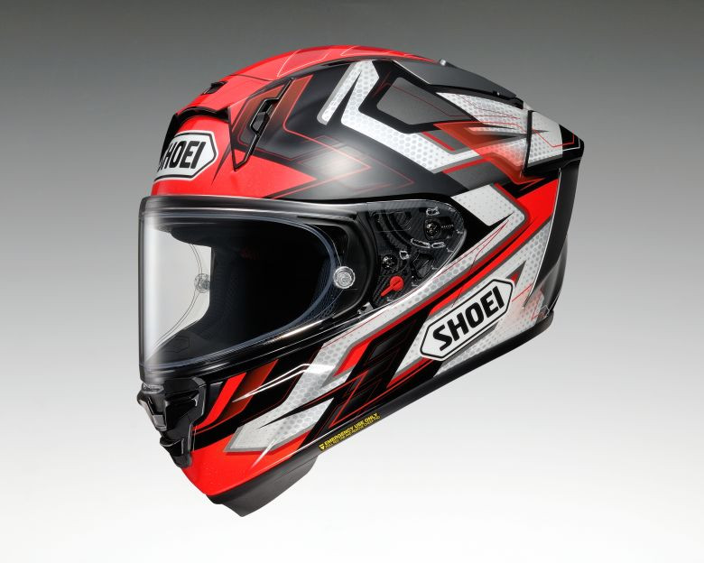 red shoei helmet X-15 Escalate and safety Shoei X-15 Escalate Helmet -