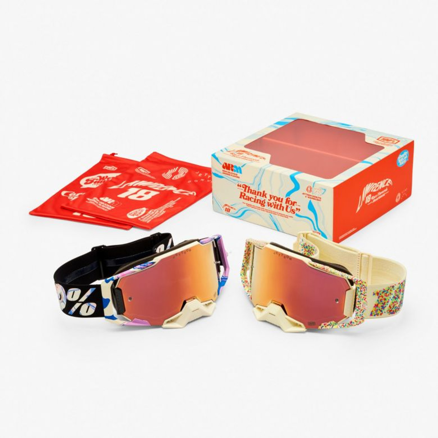 100 Percent Jett Lawrence Armega Donut Goggles 2-Pack