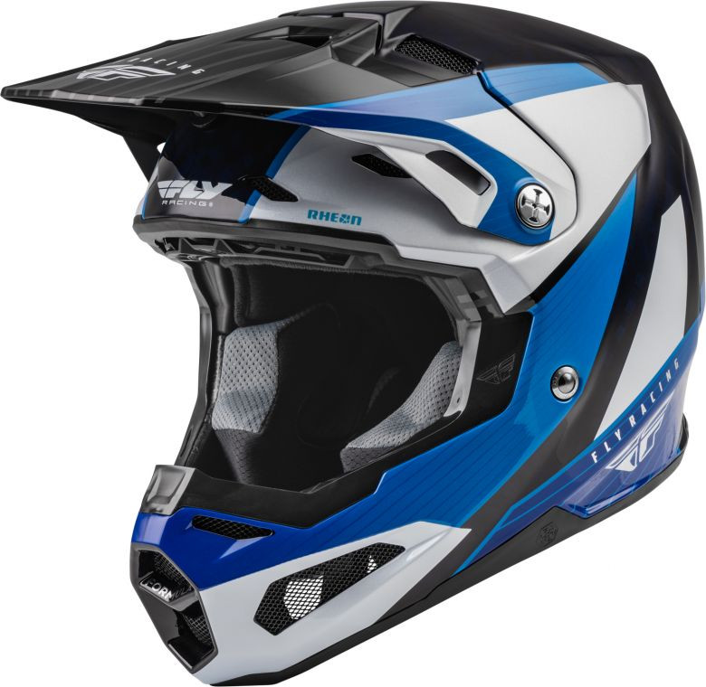 CAPTAINS HELM / ボトム/M/ポリエステル/BLU// Fly Racing Formula Carbon Prime Blue Helmet - Motorcycle Closeouts