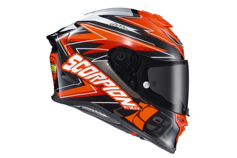 Scorpion Exo-R1 Air Bautista Lサイズ Scorpion EXO R1 Air Alvaro Bautista Helmet - Motorcycle Closeouts