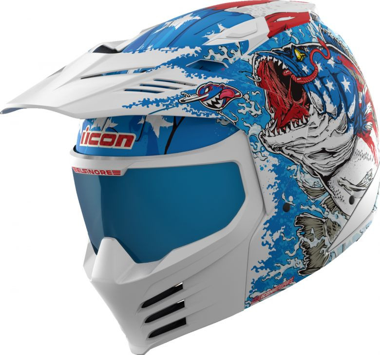 Icon Elsinore American Basstard Helmet - Motorcycle Closeouts by