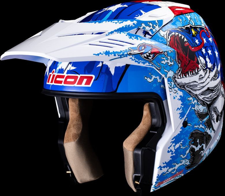 Icon Elsinore American Basstard Helmet - Motorcycle Closeouts by