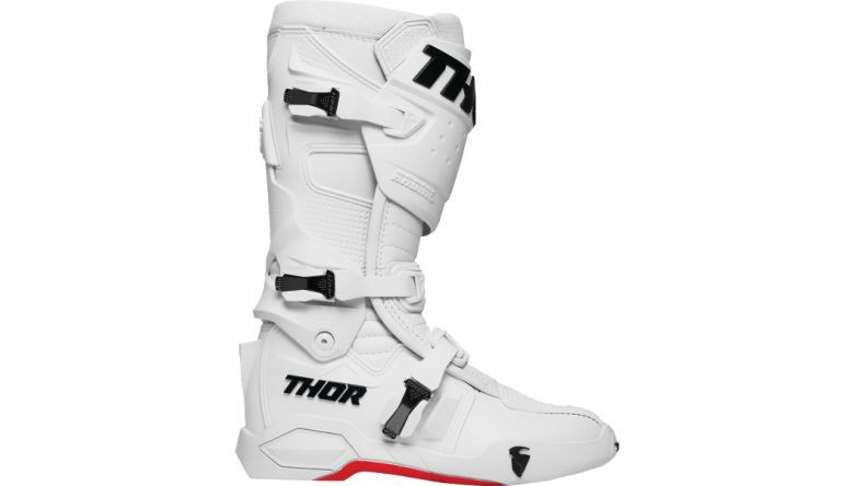 THOR RATCHET ブーツ 白 USA 10 EU 44.5 UK8 Thor Radial 2025 Frost Boots - Motorcycle Closeouts by Rider