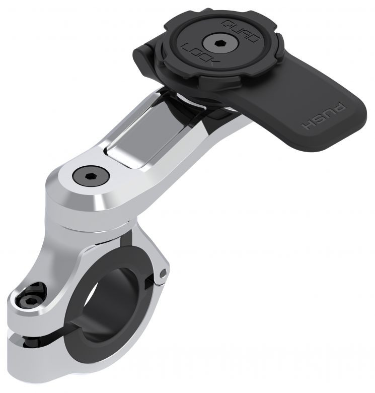 Quad Lock Motorcycle Handlebar Mount Pro Chrome - Motorcycle