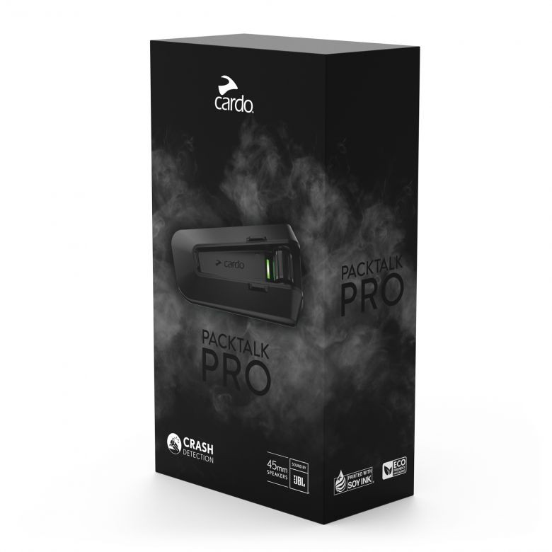 Cardo Packtalk Pro Bluetooth System - Single - Motorcycle